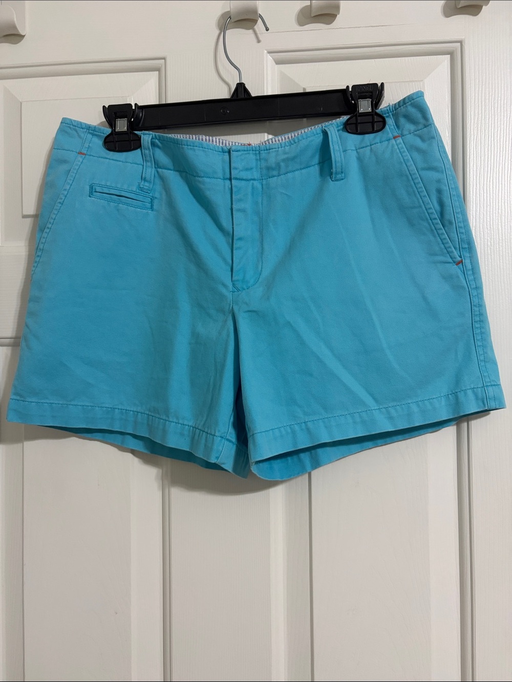 Tommy Hilfiger Turquoise Aqua 100% Cotton Chino Shorts Women's Size 8